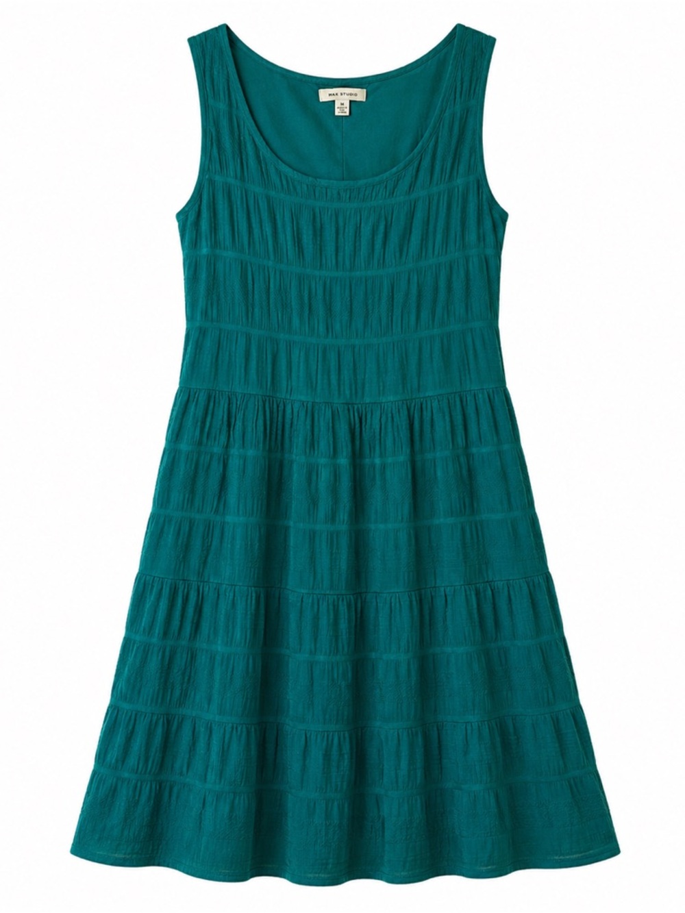 Max Studio Green Sleeveless Dress Size S Waist 26” EUC